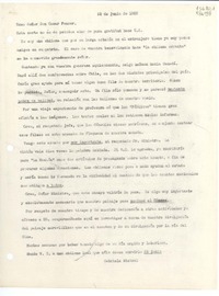 [Carta] 1953 jun. 25 [al] Excmo. Señor Don Oscar Fenner