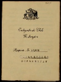 [Pasaporte diplomático] [a] Gabriela Mistral