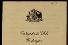 [Pasaporte diplomático] [a] Gabriela Mistral
