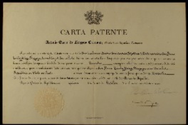 Carta patente [aceptando el nombramiento de Gabriela Mistral como Cónsul de Chile en Porto, Portugal]