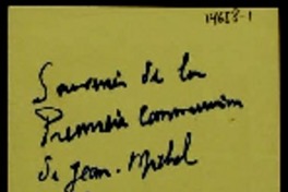 Certificado de primera comunión