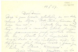 [Carta] 1957 ene. 10, Cauquenes , [Chile] [a] Doris Dana, [New York, Estados Unidos].