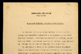 [Pasaporte diplomático] [a] Gabriela Mistral