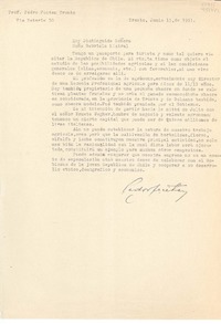 [Carta] 1951 jun. 13, Trento, Via Esterle 30, [Italia] [a la] Muy Distinguida Señora, Doña Gabriela Mistral