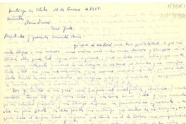 [Carta] 1957 ene. 23, Santiago, Chile [a] Doris Dana, New York, [Estados Unidos]