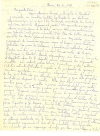 [Carta] 1952 dic. 24, Roma, [Italia] [a] Doris [Dana, Estados Unidos]