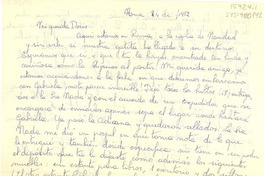 [Carta] 1952 dic. 24, Roma, [Italia] [a] Doris [Dana, Estados Unidos]