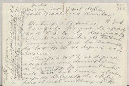 [Carta] [a] Señor Secretario General de las Naciones Unidas