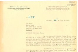 [Carta] 1957 dic. 27, Santiago, Chile [a] Doris Dana, New York, USA
