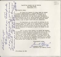 [Carta] 1951 mar. 28, Washington D. C., [Estados Unidos] [a] Distinguida Amiga