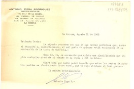 [Carta] 1963 ago. 31, La Serena, [Chile] [a] Doris [Dana]