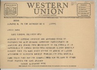 [Telegrama] [1950?], [EE.UU.] [a] Doris Dana, General Delivery, Hou, [EE.UU.]