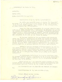 [Carta] 1961 jun. 6, Matucana, [Perú] [a] Doris [Dana], Lima (Embajada de E.E.U.U.), [Perú]