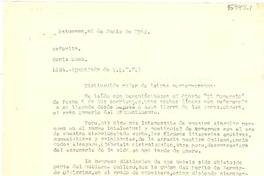[Carta] 1961 jun. 6, Matucana, [Perú] [a] Doris [Dana], Lima (Embajada de E.E.U.U.), [Perú]