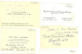 [Tarjetas de presentación]