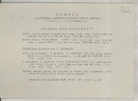 [Tarjeta] Conferenza Internazionale degli Artisti : Venezia 22 -28 Settembre 1952