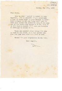 [Carta] 1976 may 12, [New York, Estados Unidos] [a] Doris [Dana]