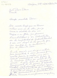 [Carta] 1983 oct. 16, México D.F., México [a] Doris Dana