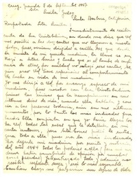 [Carta] 1947 sep. 7, Cruz Grande, vía la Serena, Chile [a] Lucila Godoy, Los Angeles, California, [Estados Unidos]