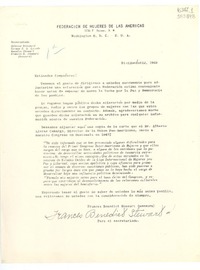 [Carta] 1949 dic. 22, Washington D. C., [Estados Unidos] [a] Estimadas compañeras