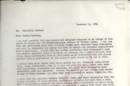 [Carta] 1964 Dec. 11, [EE.UU.] [a] Madame Bradley