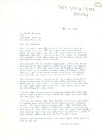 [Carta] 1963 Feb. 18, [EE.UU.] [a] Mr. David Sherman, Life, Time-Life Building, New York 20, N. Y., [EE.UU.]
