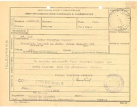 [Telegrama] 1944 ago. 22, Petrópolis, [Brasil] [a] Georgina Durand