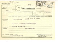 [Telegrama] 1952 nov. 10, Napoli, [Italia] [a] Francois Mauriac, Academia Francaise, Paris, [Francia]