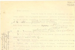 [Carta] [1944], [Brasil] [al] Sr. Ministro