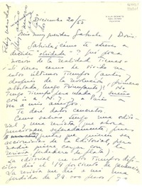 [Carta] 1955 dic. 20, [San Isidro, Argentina] [a] Mis muy queridas Gabriela y Doris