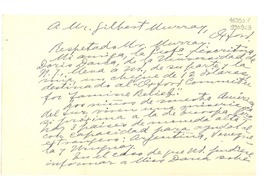[Carta] Xalapa, México [a] Gilbert Murray, Oxford, Inglaterra