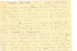 [Carta] [a] Enrique Espinosa, Revista Babel, Alameda Bernardo O'Higgins 2555, Santiago de Chile