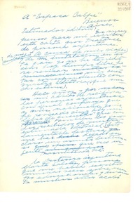 [Carta] [a] Espasa Calpe, Buenos Aires