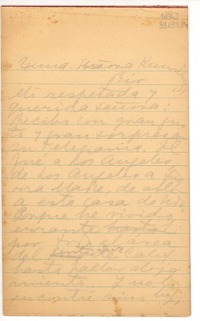 [Carta] [a] Señora Kumlin, Rio de Janeiro