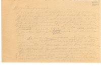 [Carta] [al] Señor Subsecretario y amigo