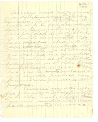 [Carta] [a la] Amiga mía cuyo nombre guardo de cóleras oficiales