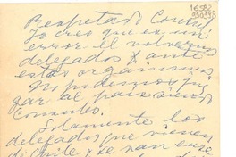 [Carta] [a] Respetado Cónsul