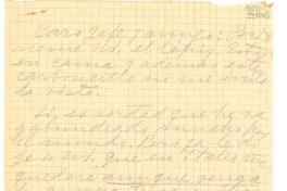 [Carta] [a] Caro jefe y amigo