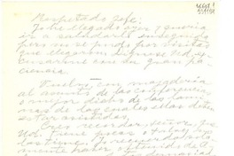 [Carta] [a] Respetado jefe