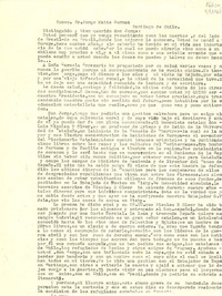 [Carta] [al] Excmo. Sr. Jorge Matte Gormaz, Santiago de Chile