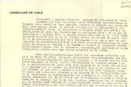 [Carta] [a] Respetado y querido profesor Hagberg