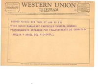 [Telegrama] 1957 jan. 10, New York, [Estados Unidos] [a] Doris Dana, New York, [Estados Unidos]