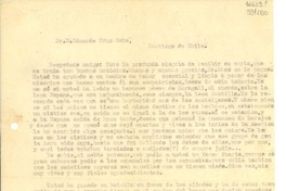 [Carta] Petrópolis, Brasil [a] Dr. D. Eduardo Cruz Coke, Santiago de Chile
