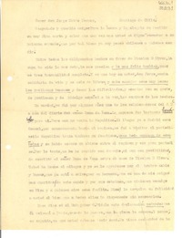 [Carta] Petrópolis, Brasil [a] Señor don Jorge Matte Gormaz, Santiago de Chile