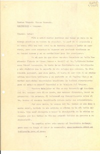 [Carta] 1943 abr. 28, Petrópolis, [Brasil] [al] Doctor Eduardo Blanco Acevedo, Montevideo, Uruguay
