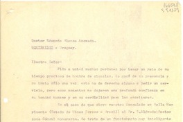 [Carta] 1943 abr. 28, Petrópolis, [Brasil] [al] Doctor Eduardo Blanco Acevedo, Montevideo, Uruguay