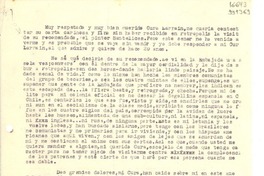 [Carta] oct. 25 [a] Muy respetado y muy bien querido Cura Larraín