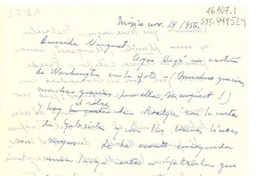 [Carta] 1956 nov. 14, México [a] Margaret Bates, cDoris Dana, New York, USA