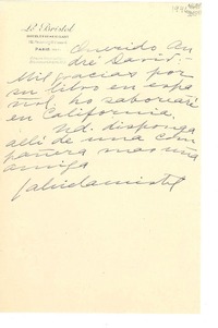 [Carta] [1946, Paris, Francia] [a] Querido André David