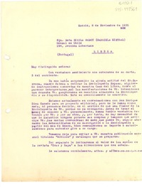 [Carta] 1935 nov. 8, Madrid [España] [a] Lucila Godoy (Gabriela Mistral)